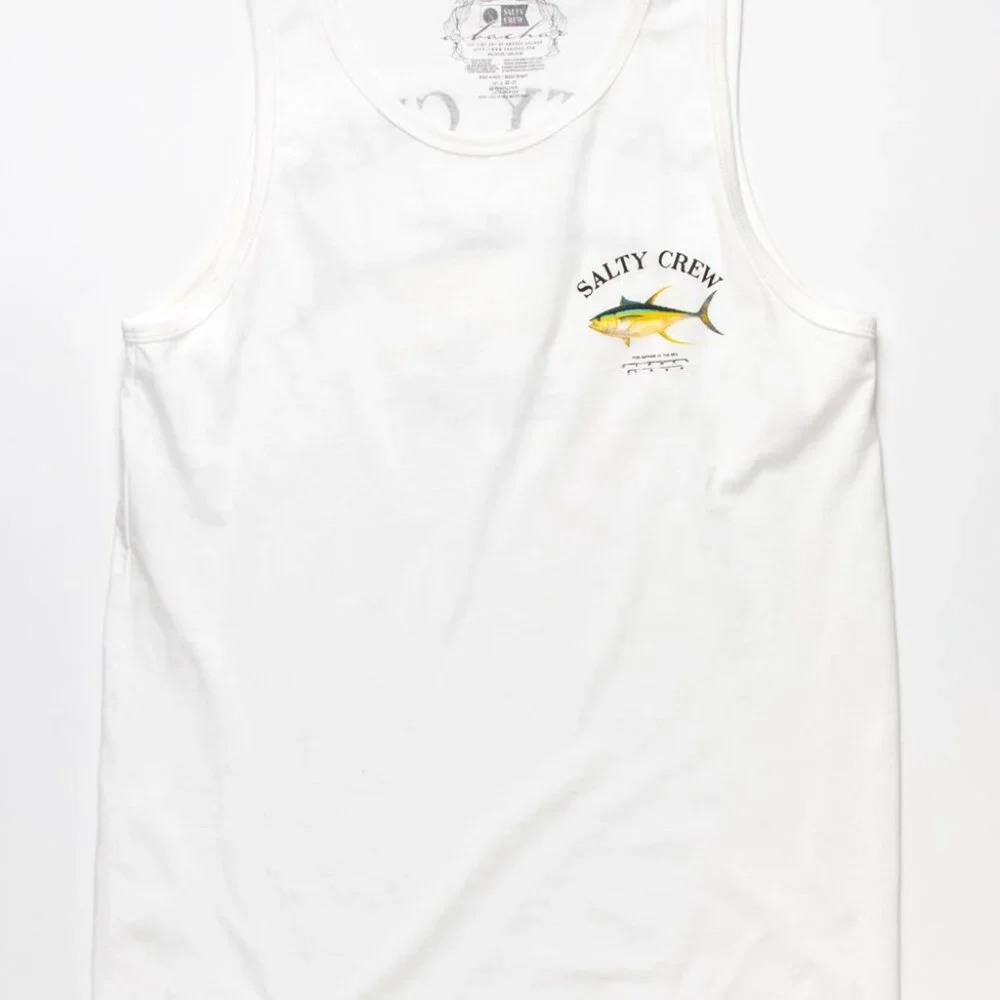 New SALTY CREW Ahi Mount Tank Top White - Picture 2 of 3